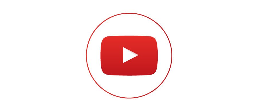 redes sociais carrossel rodape youtube