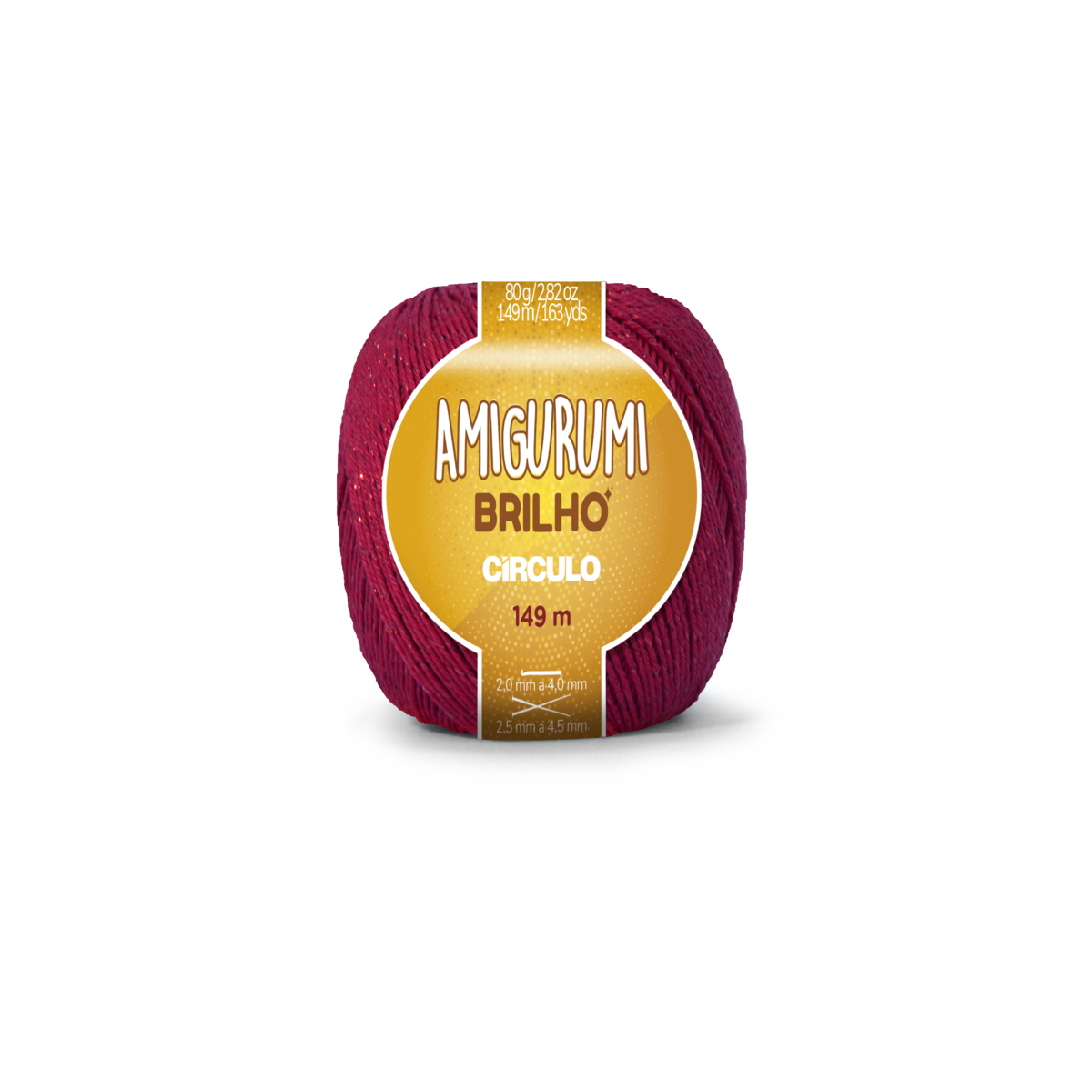 amigurumi brilho 3528 carmim