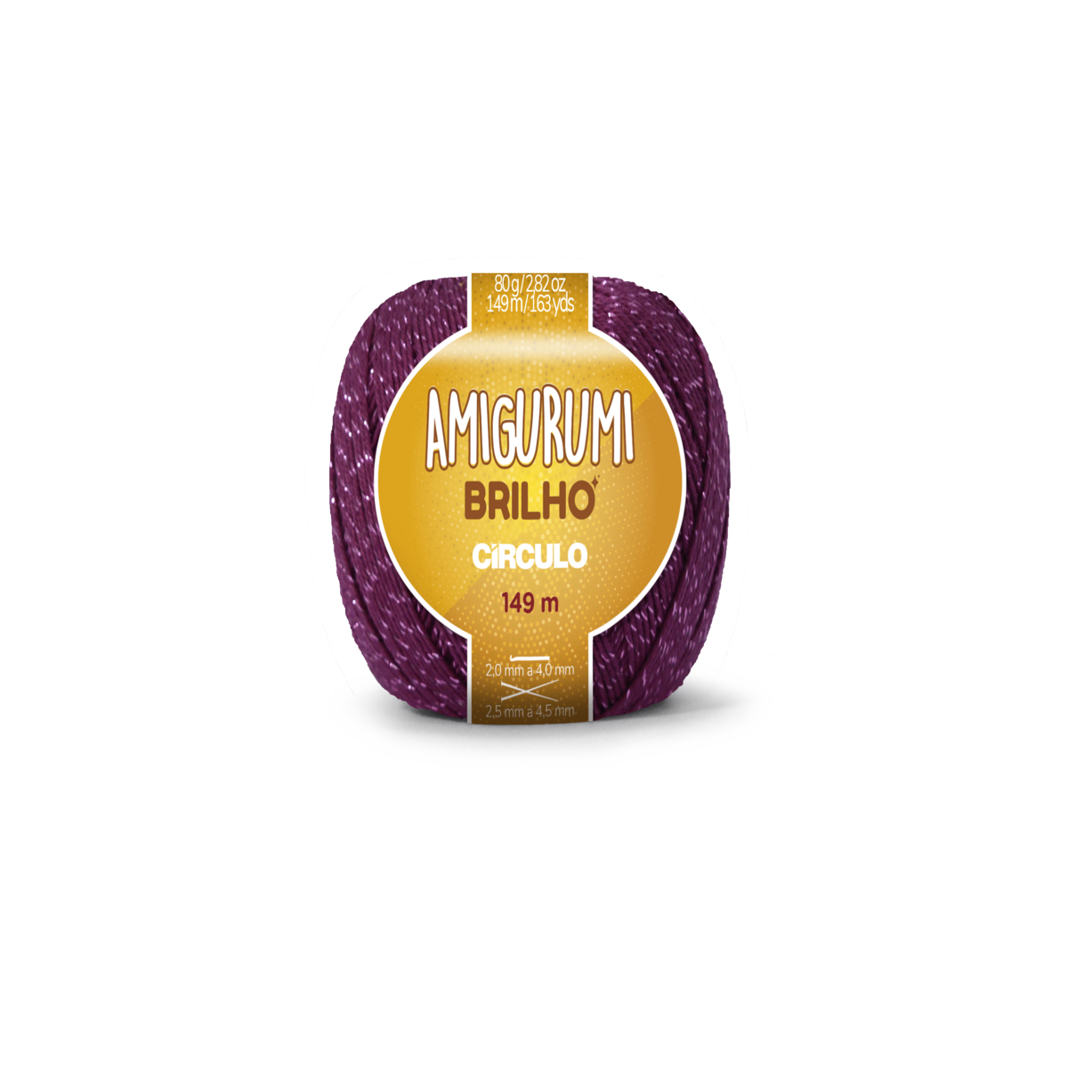 amigurumi brilho 3154 vinho