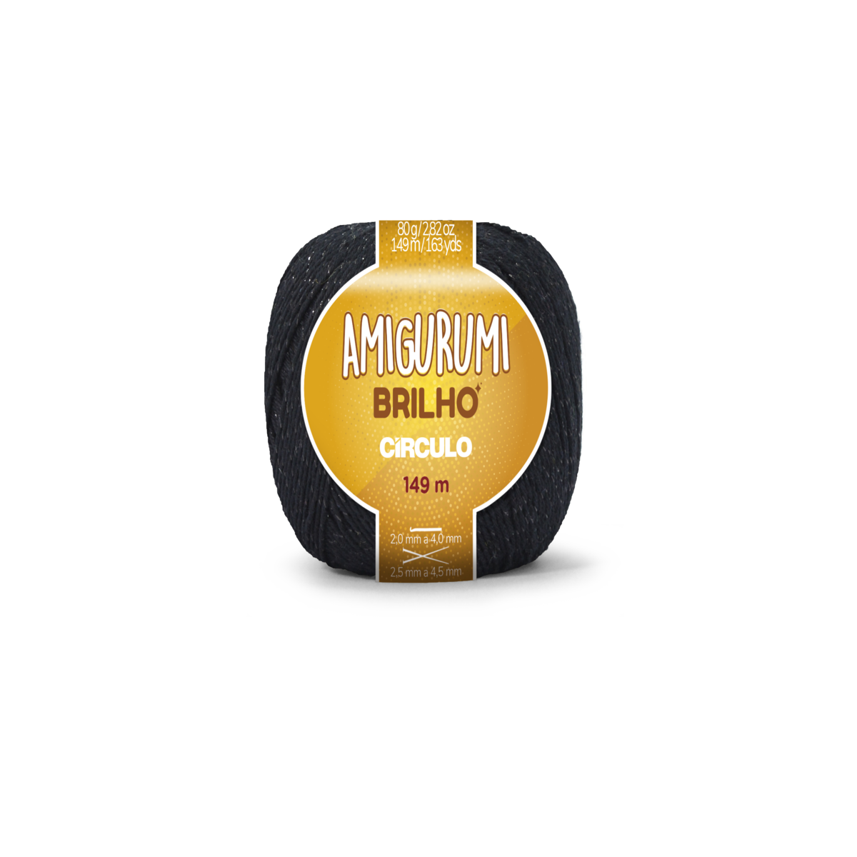 amigurumi brilho 8990 preto