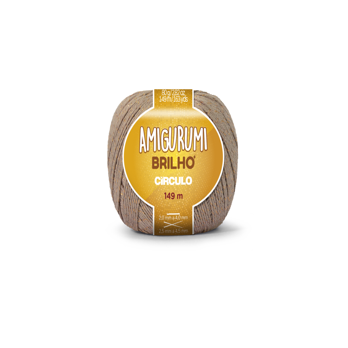 amigurumi brilho 7625 castanha
