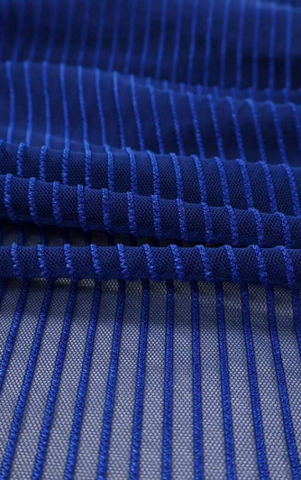 tule spandex azul bic