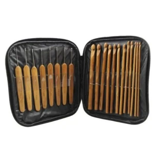 kit agulhas bambu aberto