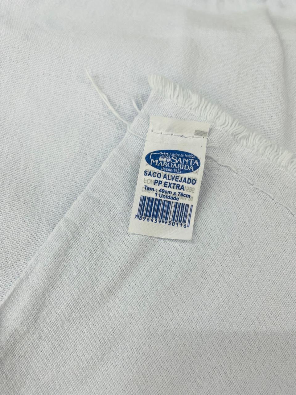 saco alvejado pp extra etiqueta