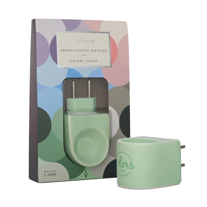 aromatizador eletrico colors candy verde