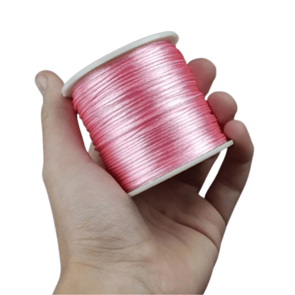 cordao de cetim rosa claro