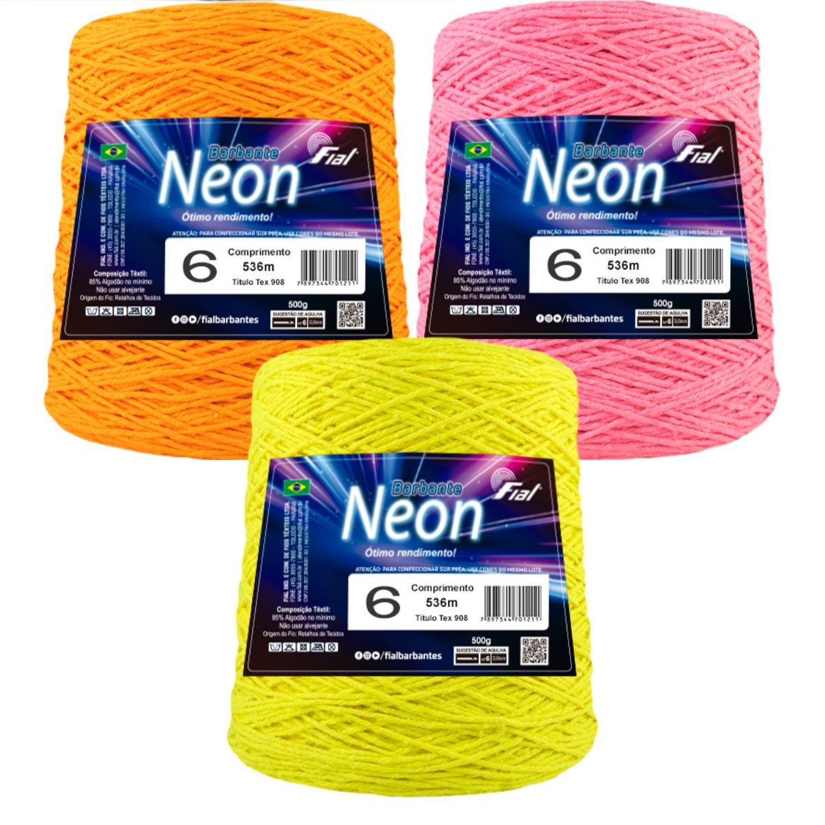 barbante fial neon det