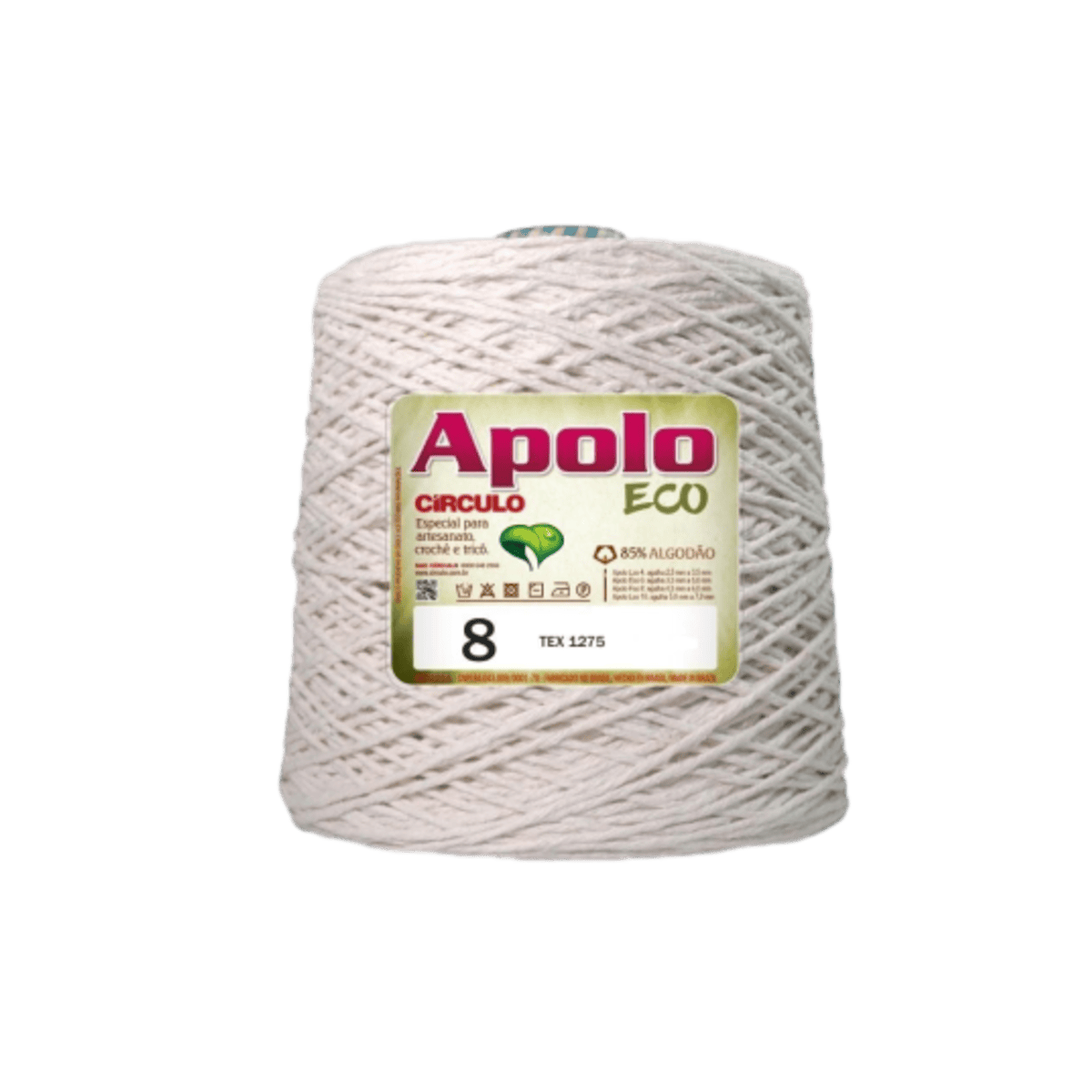 Barbante Apolo Eco Natural N 8 470mts-Bazar Setti