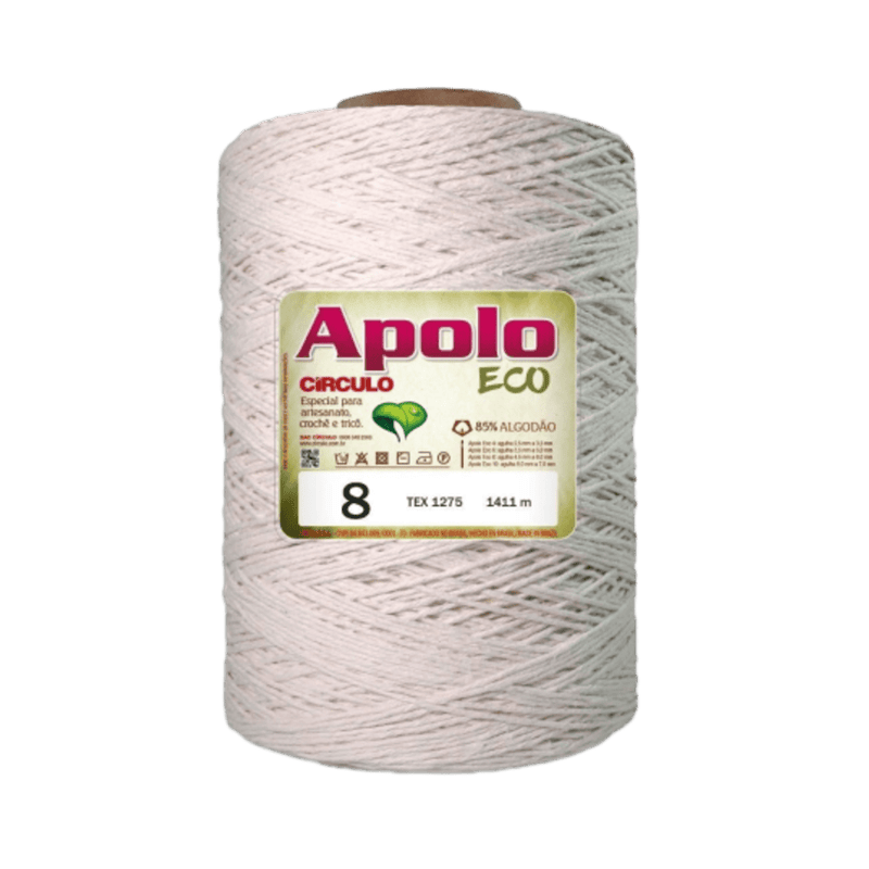 Barbante Apolo Eco Natural 1,800kg N 8-Bazar Setti