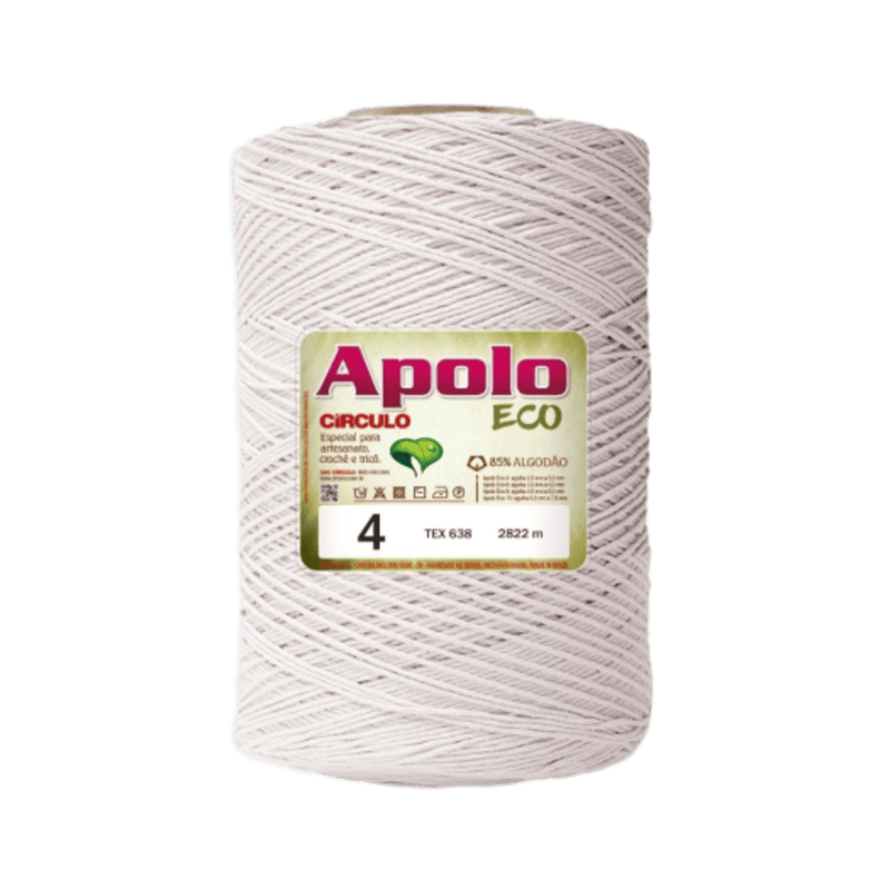 Barbante Apolo Eco Natural 1,800kg N 4-Bazar setti