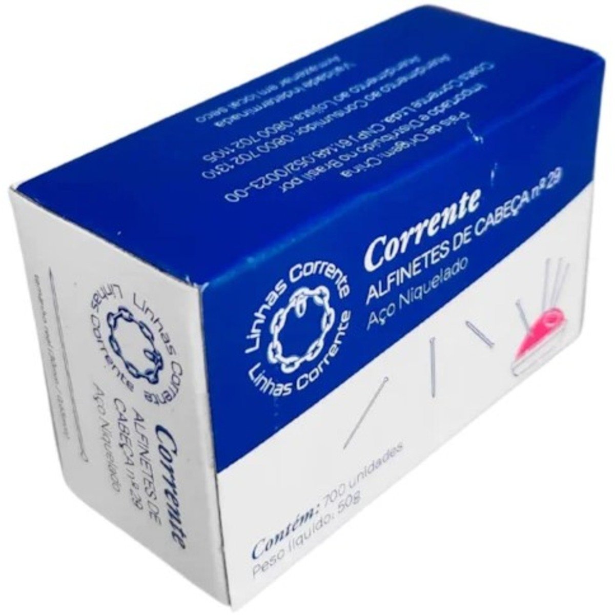 corrente alfinete cabeça