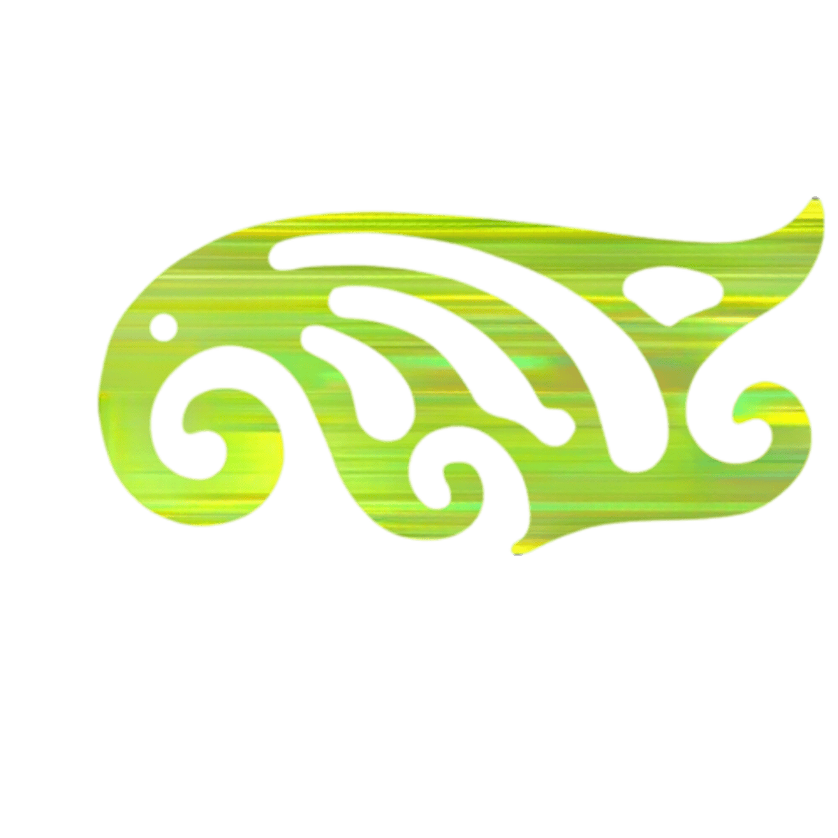 regua curva francesa verde