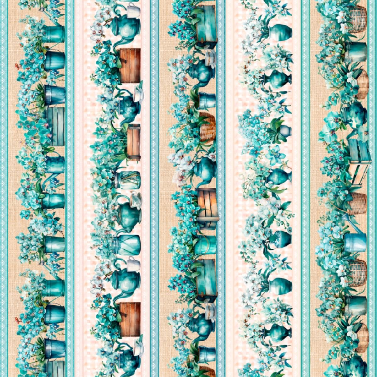 tricoline digital barrados flores 2