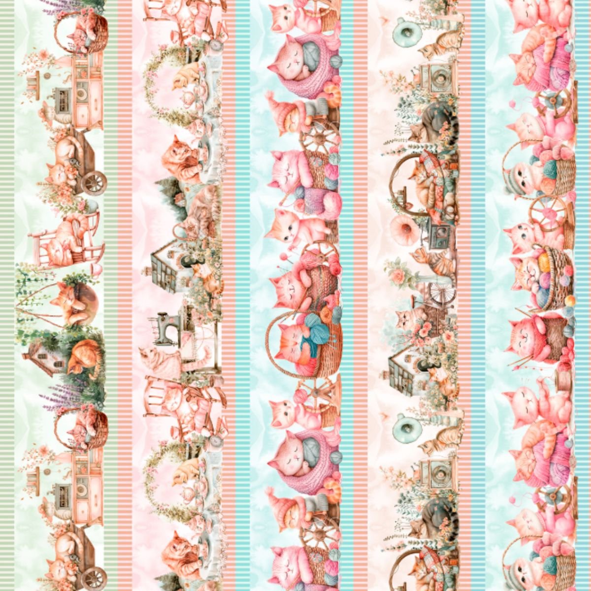 tricoline digital barrados gatinho 2