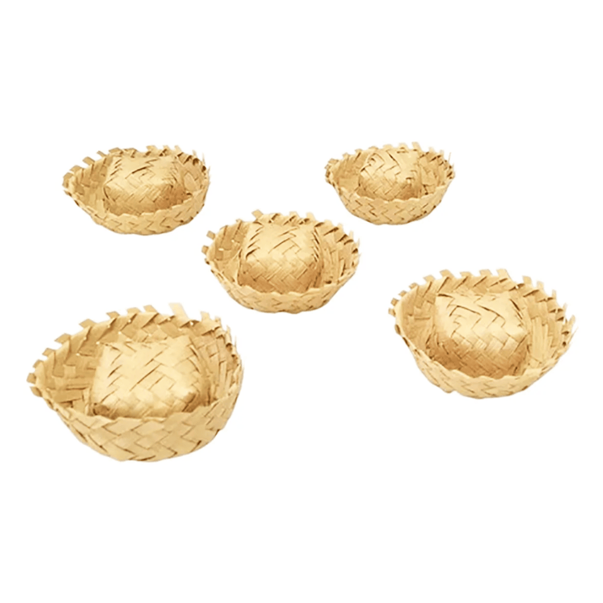 mini chapeu de palha