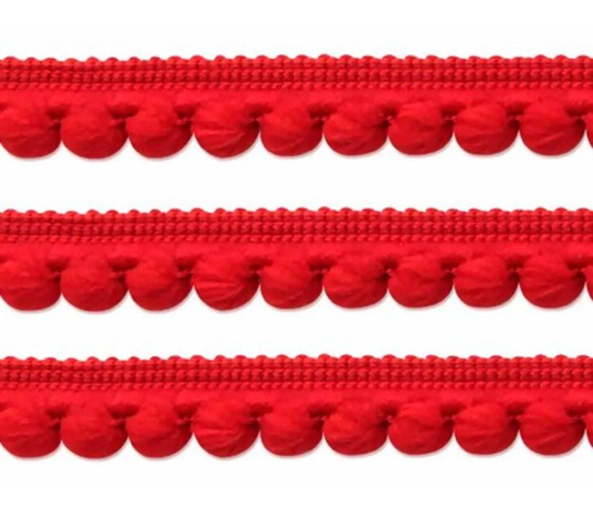 pompom 10mm vermelho