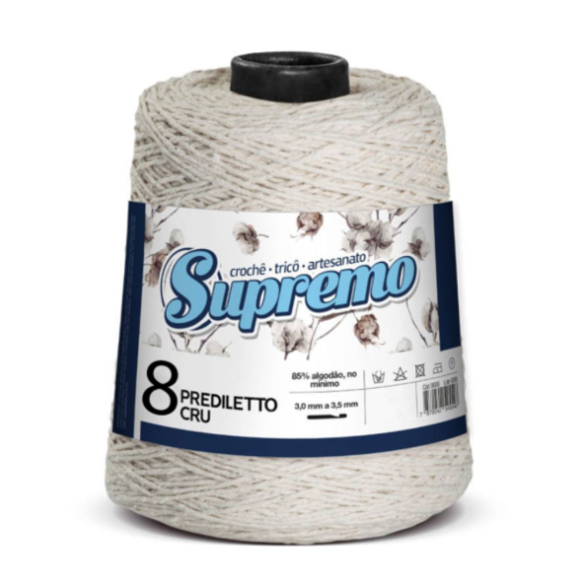 barbante supremo no8 cor 1401 cru