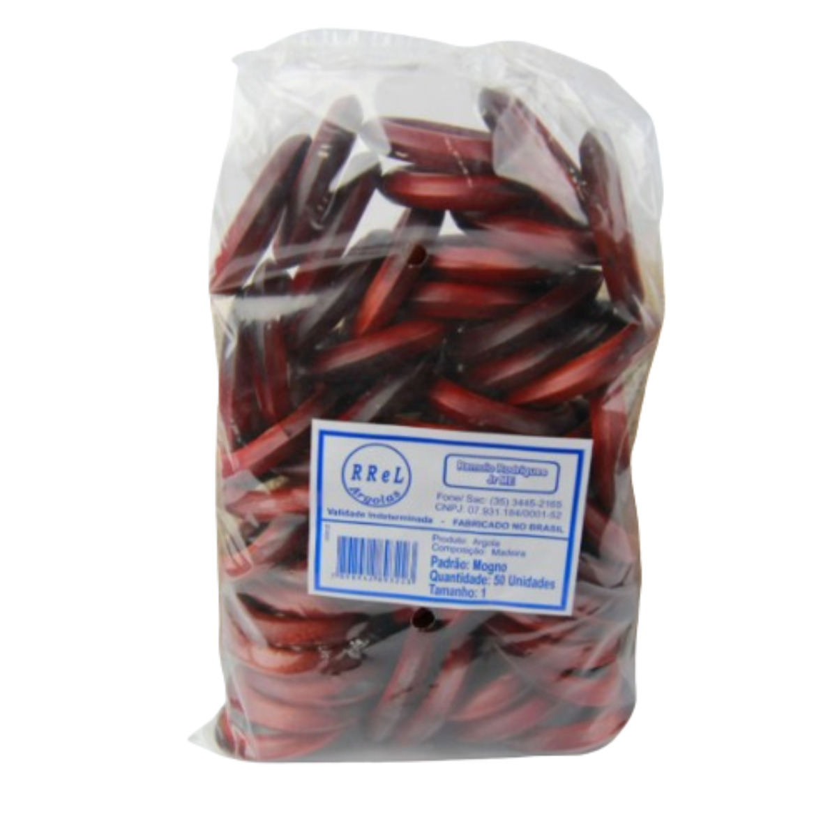 argolas de madeira n 01 mogno 2