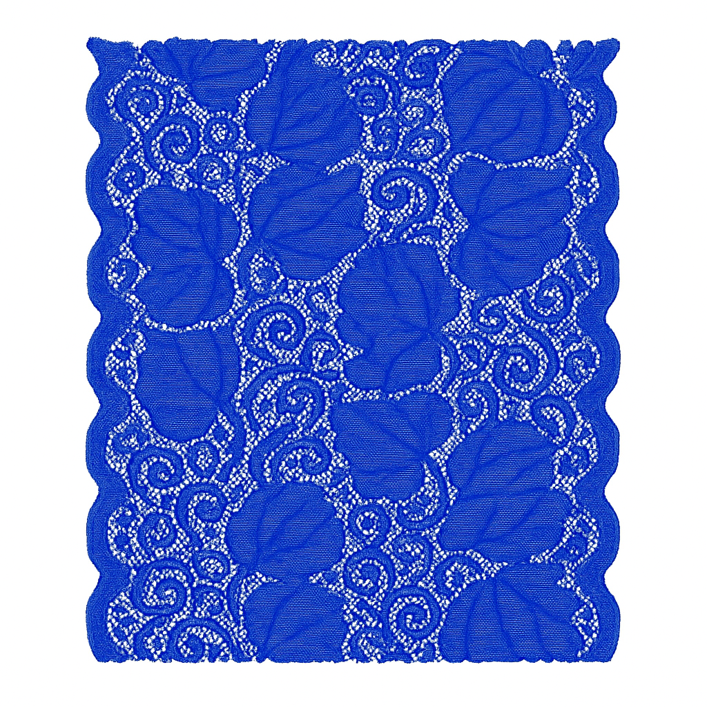 renda com lycra 15cm ref 870 azul bic