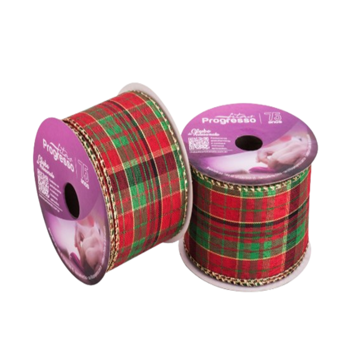 fita aramada xadrez natalino peca 10 metros