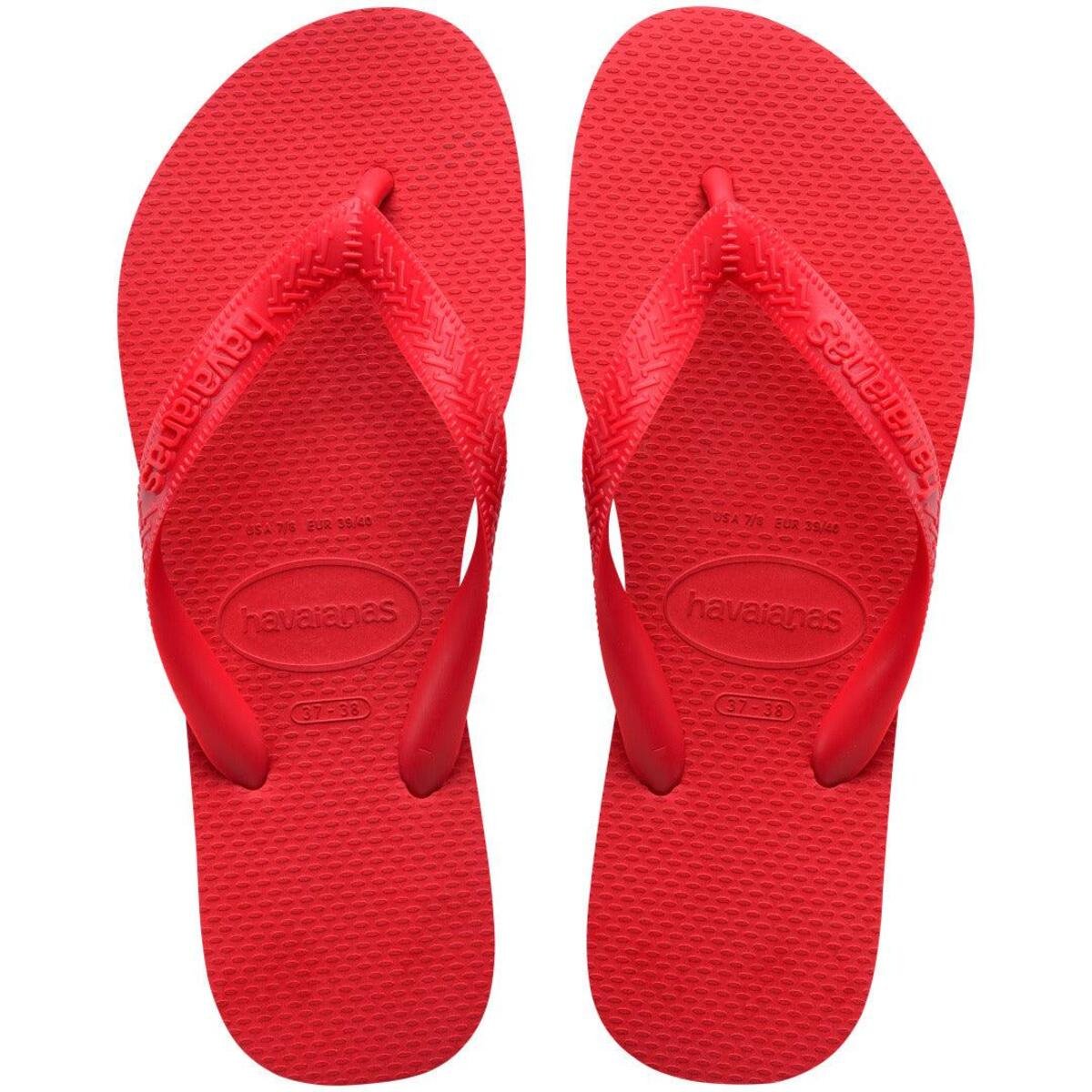 chinelo havaianas top vermelho rubi
