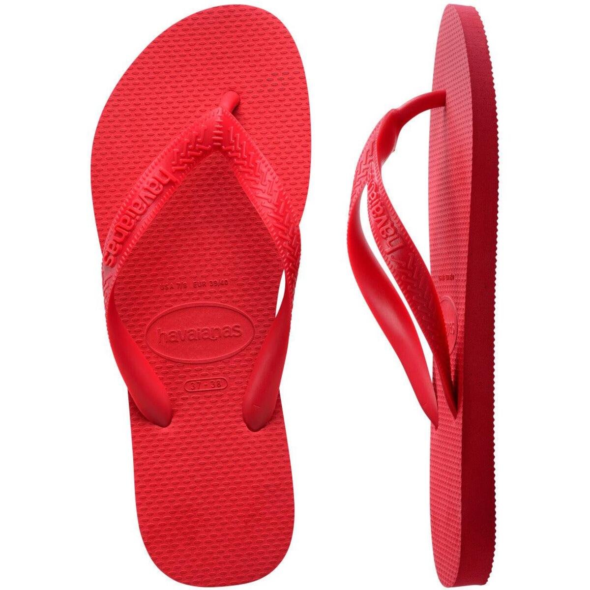 chinelo havaianas top vermelho rubi 5