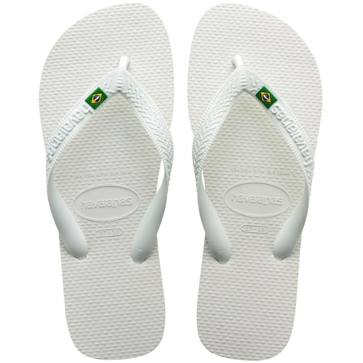 chinelo havaianas brasil branco
