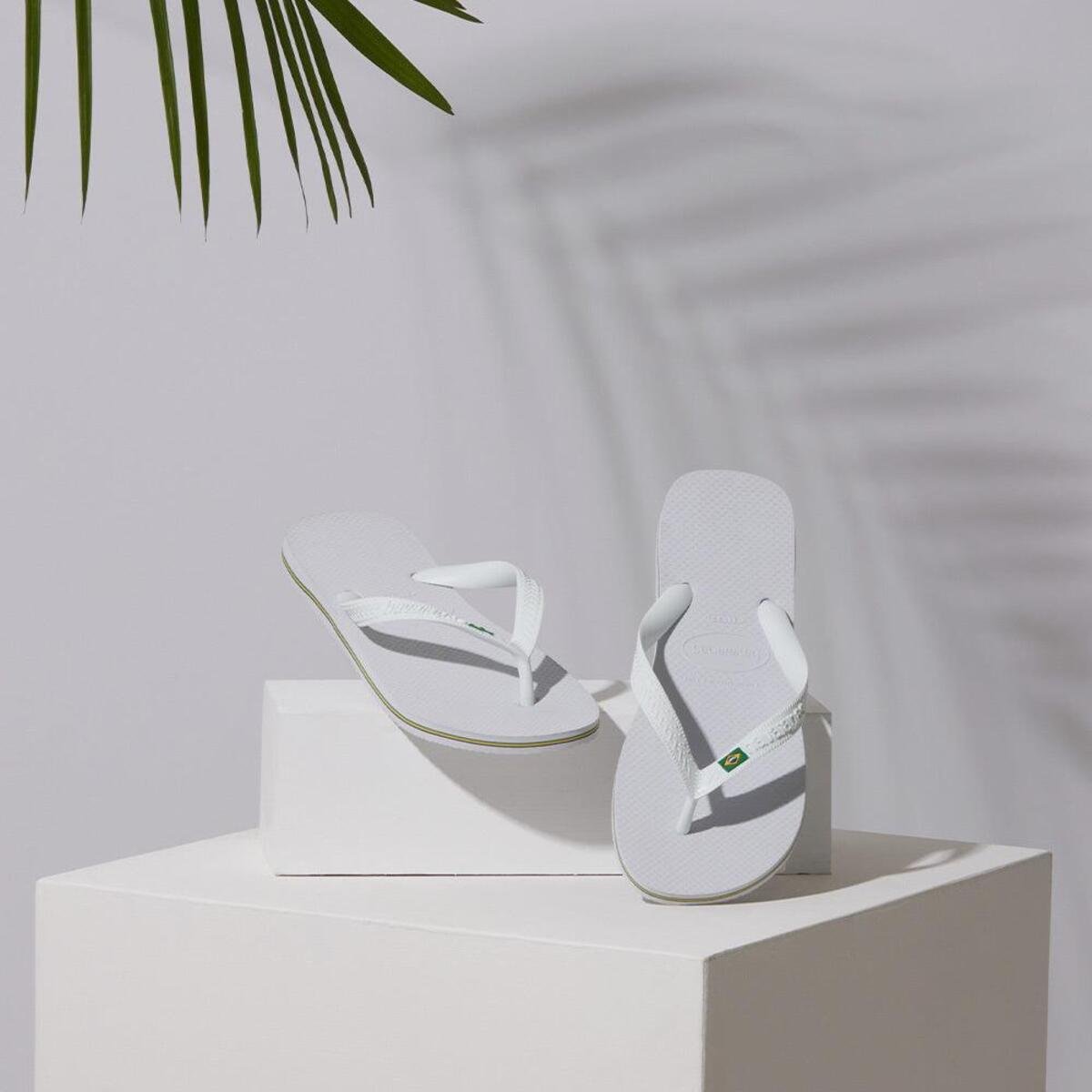 chinelo havaianas brasil branco 6