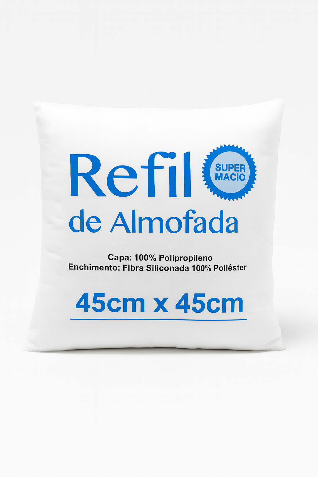 refil para almofada 45x45 cm