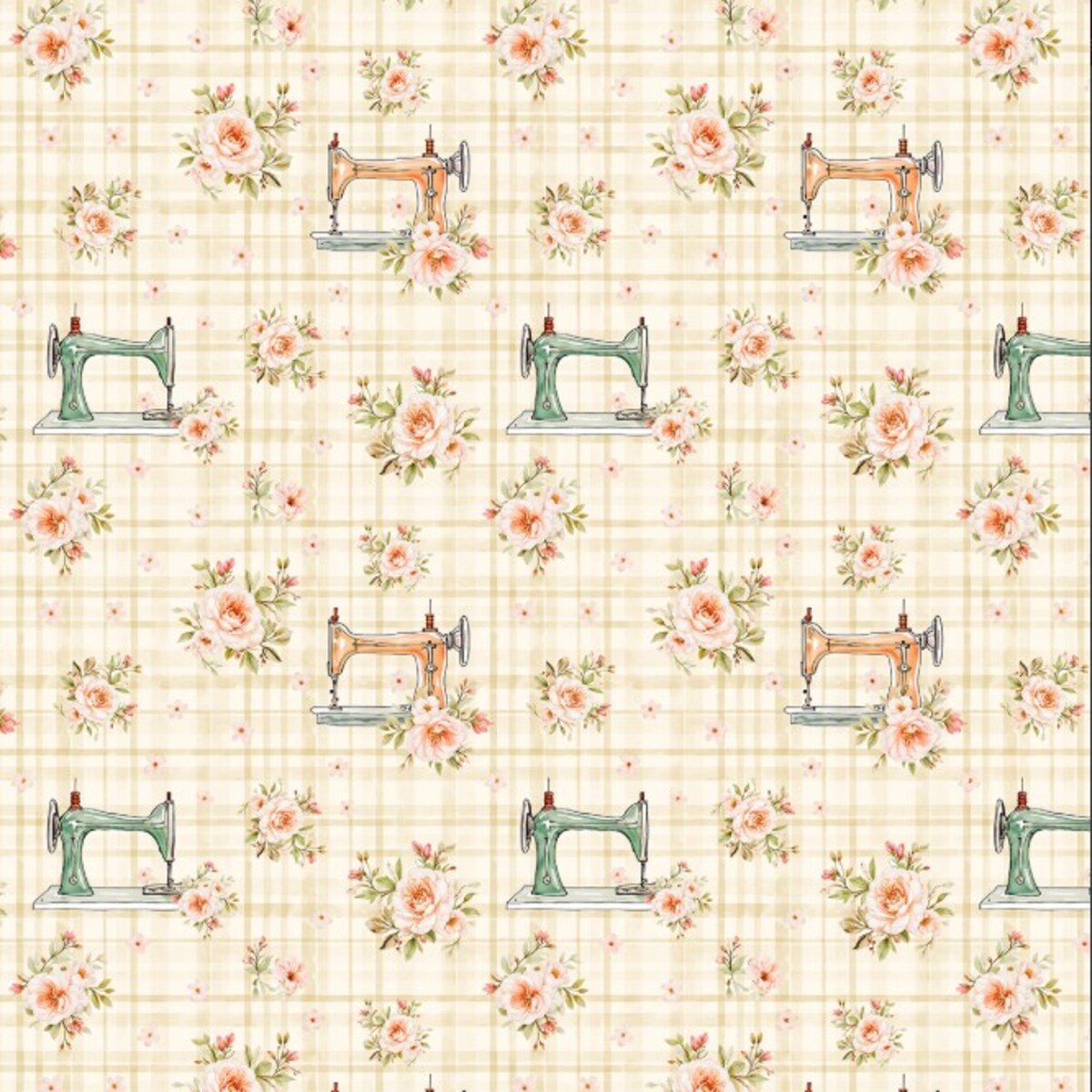 tecido tricoline bege costura