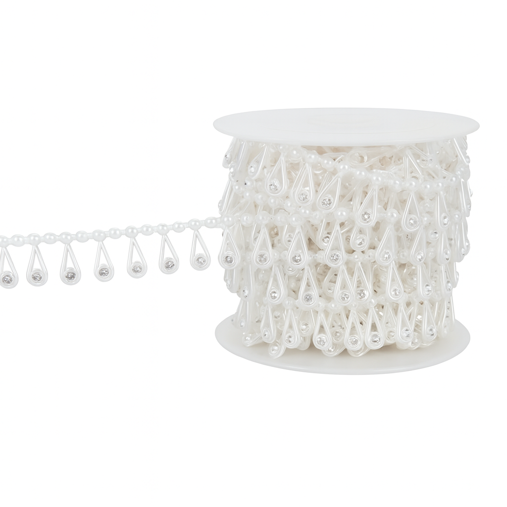 aljofre branco gota com strass