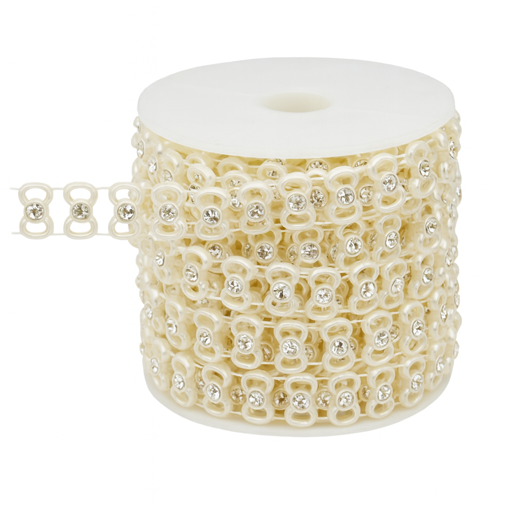 aljofre perolado laco com strass