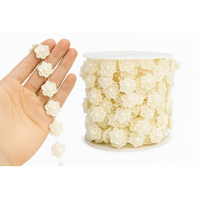 aljofre flor bege natural