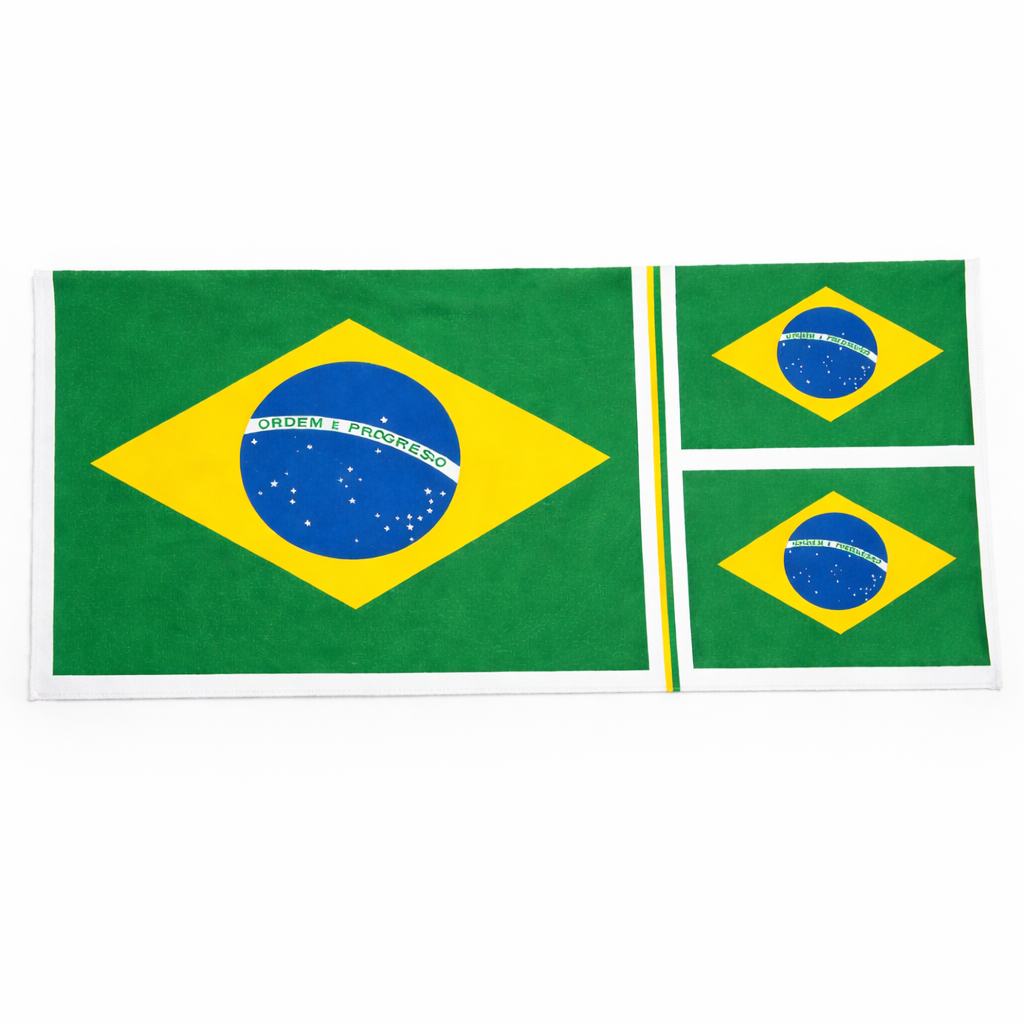 Trs partes da bandeira do Brasil