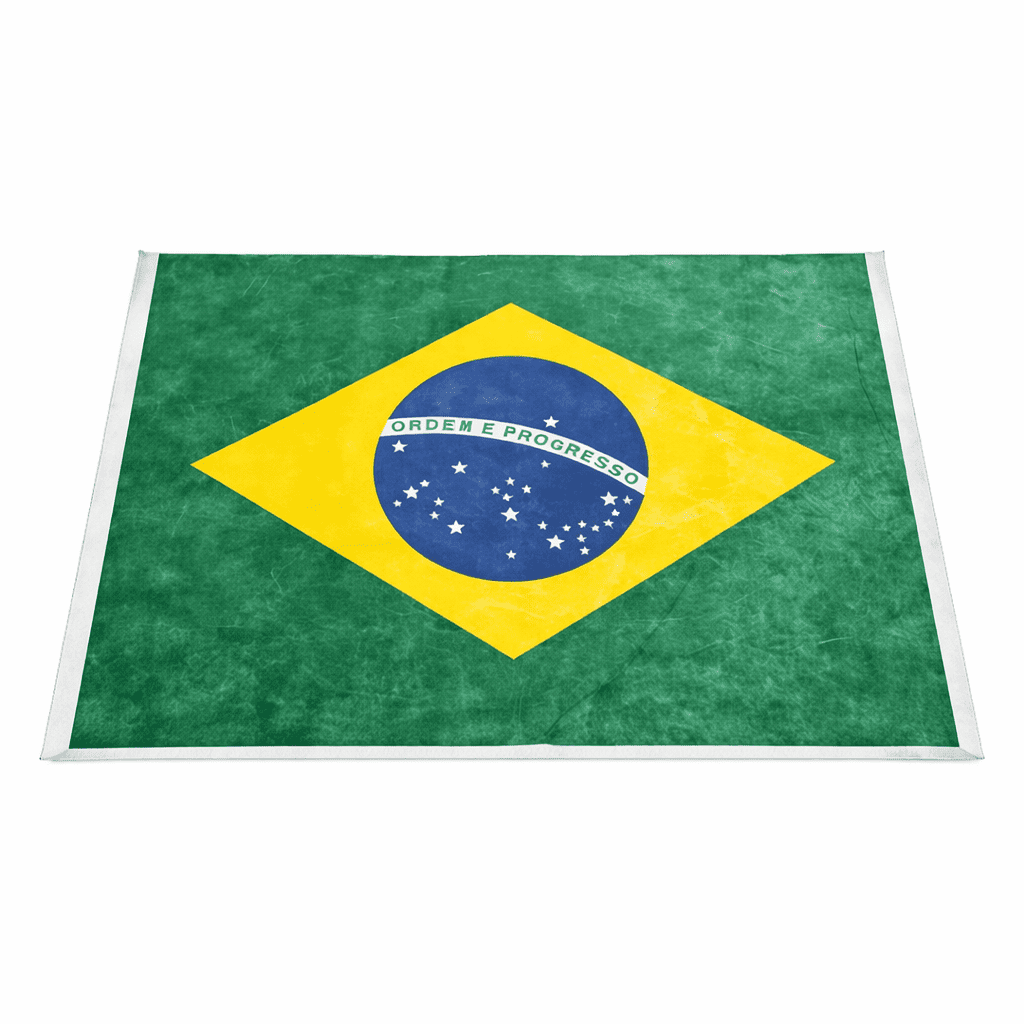 Bandeira do Brasil sobre fundo branco 1