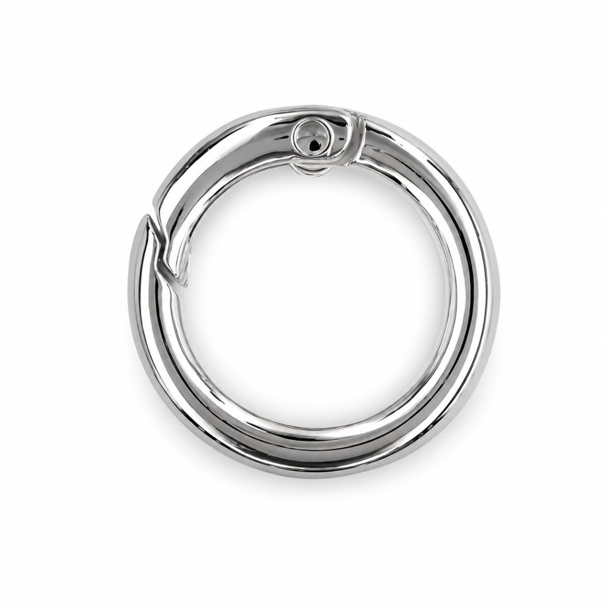 argola articulada prata 3 5 cm 1