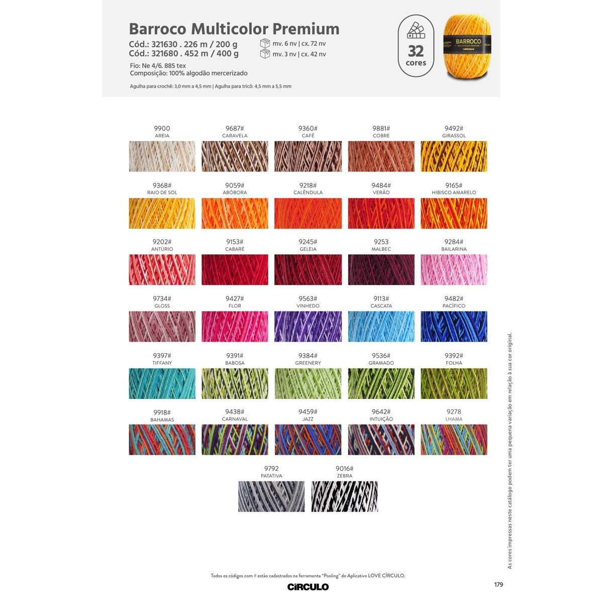 Barbante Barroco Multicolor Premium nº6 400g-Bazar Setti