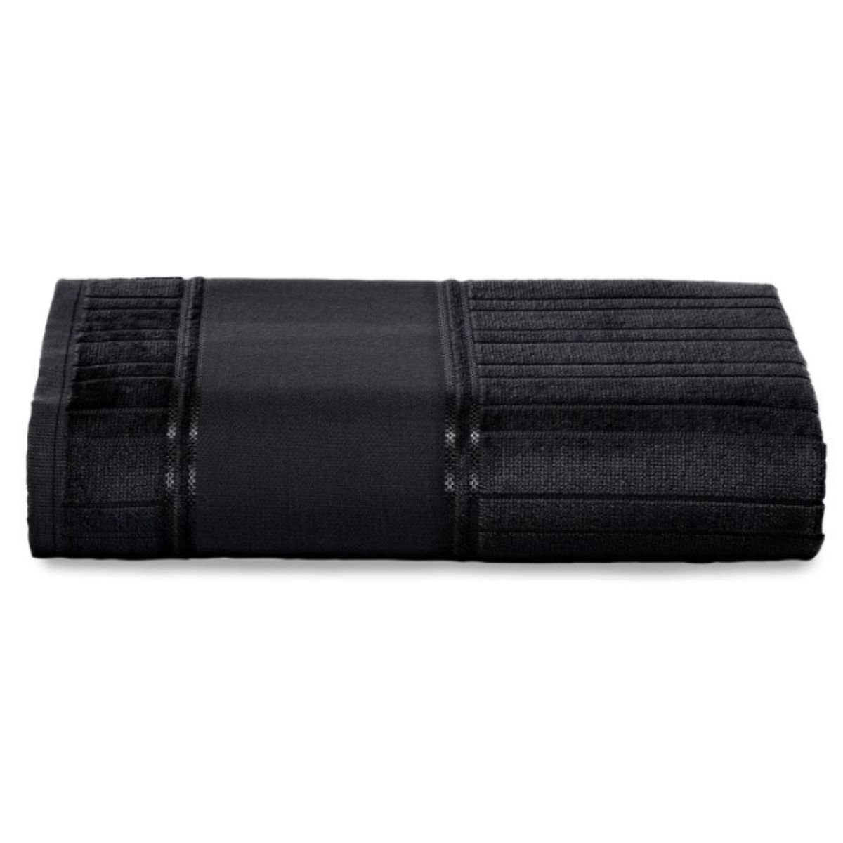 toalha lavabo velour artesanalle 910 preto