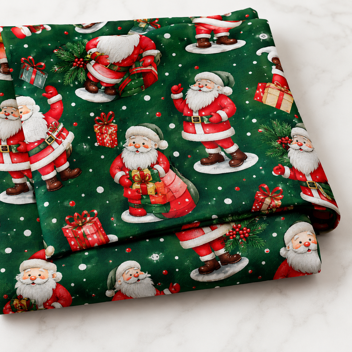 tricoline digital papai noel fundo verde2