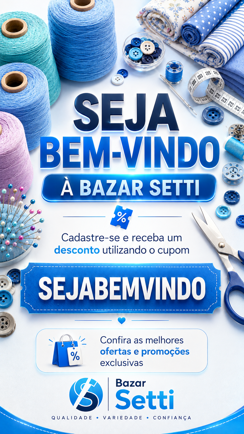 semana cliente especial loja azul claro